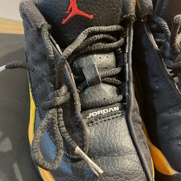 Kids Jordan 13 Retro Carmelo Anthony Class 2022 Black Gold Toddler Size 9C - Picture 9 of 11